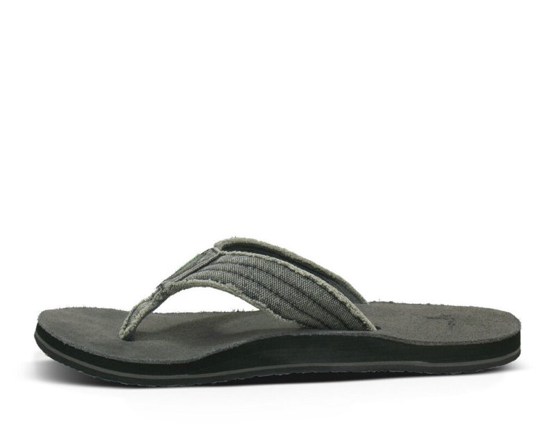 Sanuk Fraid Not Men's Flip Flops Grey | Canada 251CTV